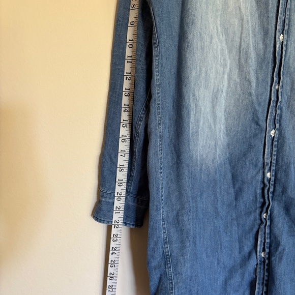 Frank & Eileen Distressed Mary Dress Blue M - Picture 12 of 14